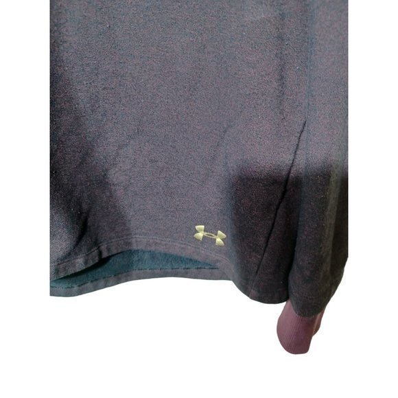 Women's Under‎ Armour Deep Purple Long Sleeve Scoop Neck Hoodie Size Medium - Picture 6 of 8